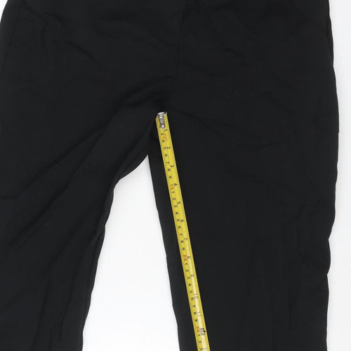 Marks & Spencer Women’s Black Size 14 Straight Leg Smart Trousers