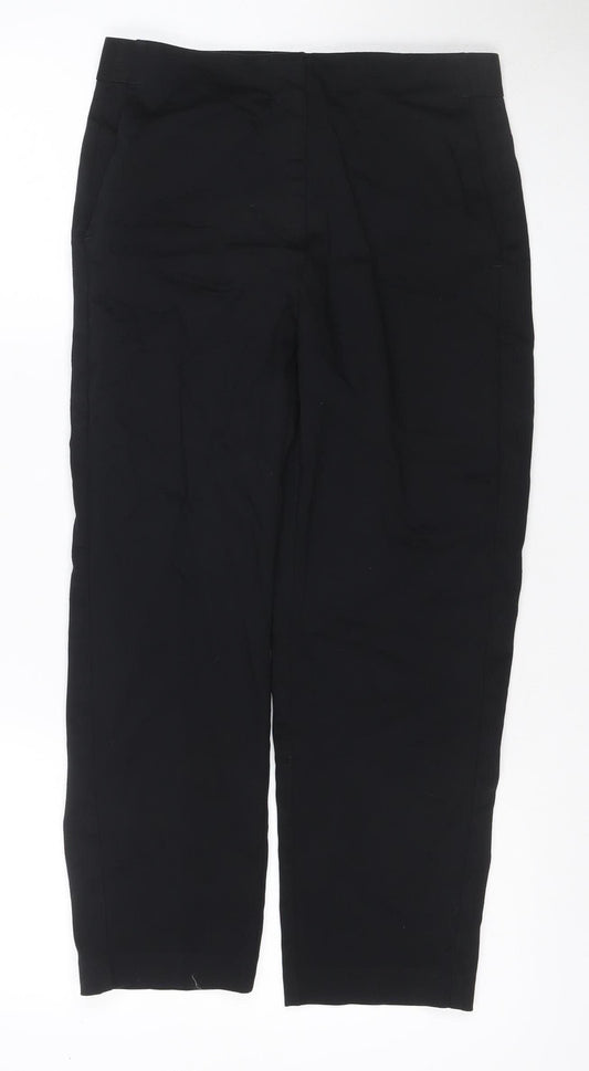 Marks and Spencer Women Black UK 10 Long The Mia Slim Trousers
