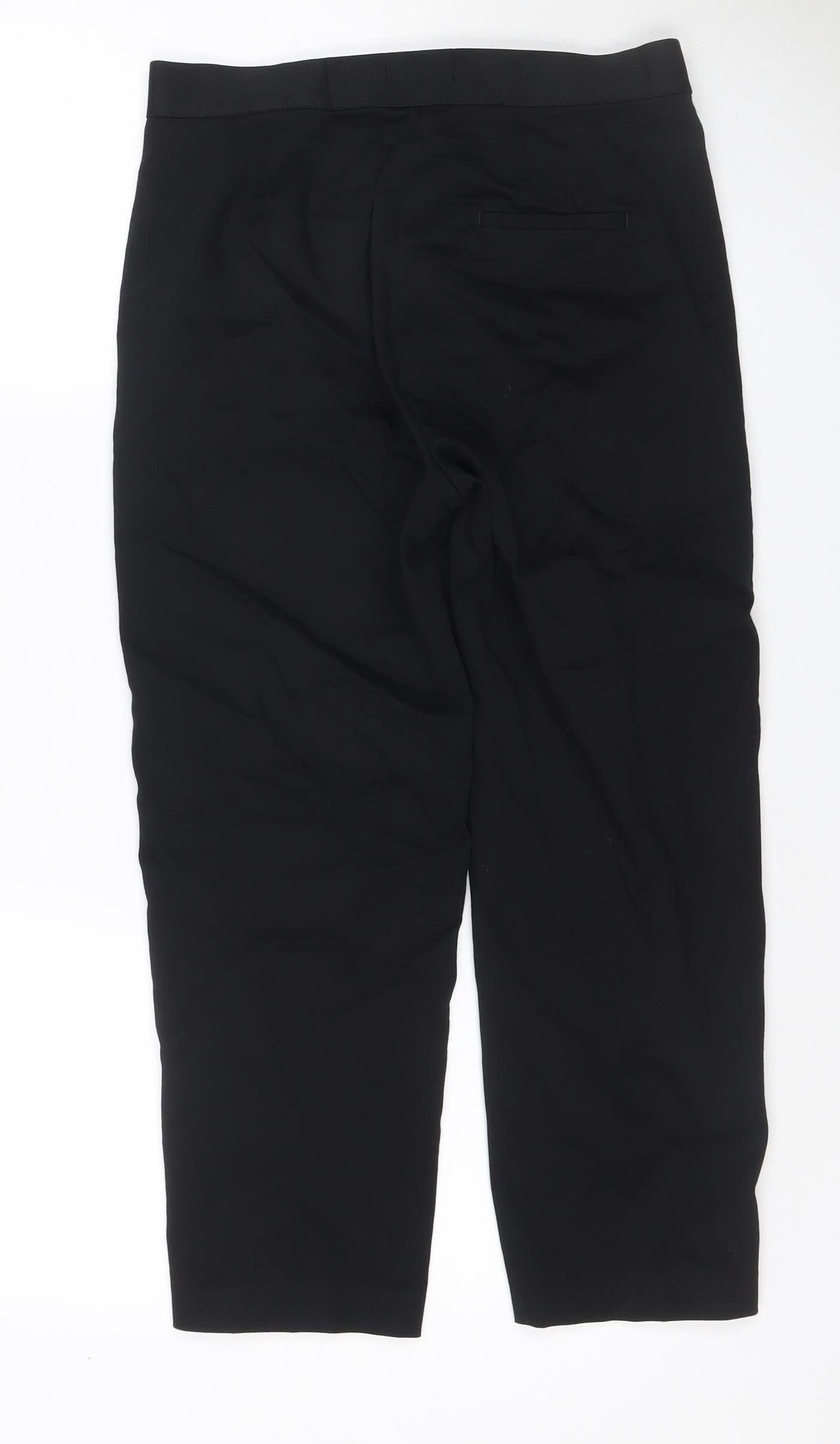Marks and Spencer Women Black UK 10 Long The Mia Slim Trousers
