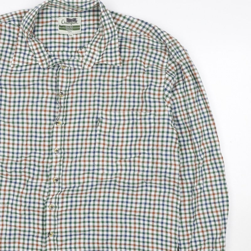 Additional view of Champion Men’s 2XL Multicoloured Check Classic Fit Long Sleeve Shirt