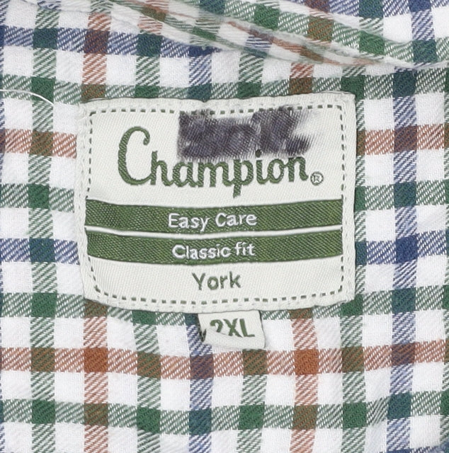 Additional view of Champion Men’s 2XL Multicoloured Check Classic Fit Long Sleeve Shirt