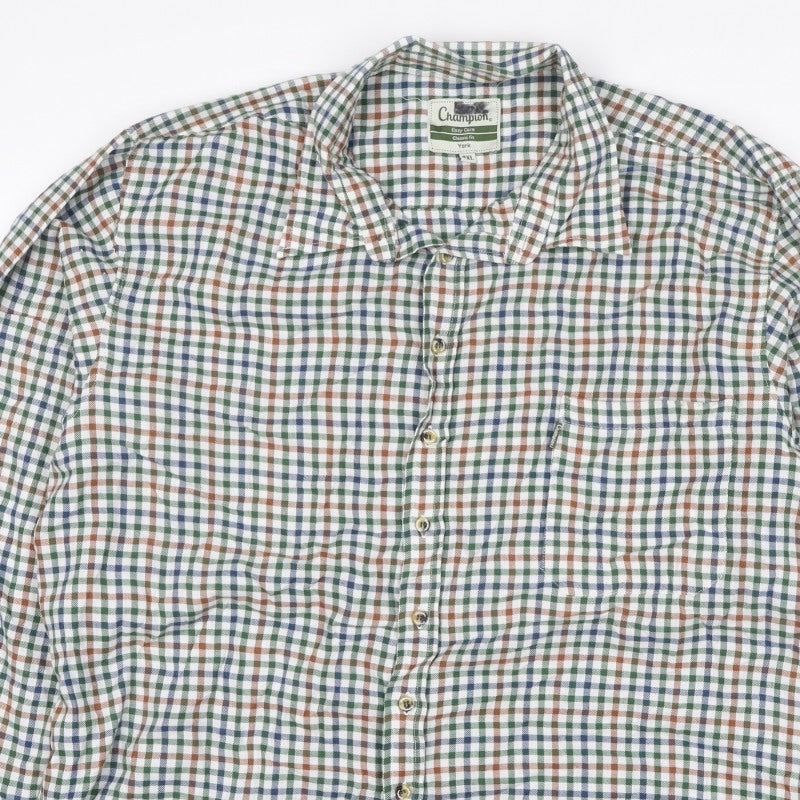 Additional view of Champion Men’s 2XL Multicoloured Check Classic Fit Long Sleeve Shirt
