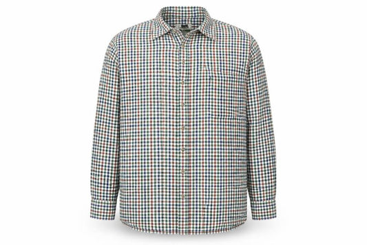 Front view of Champion Men’s 2XL Multicoloured Check Classic Fit Long Sleeve Shirt