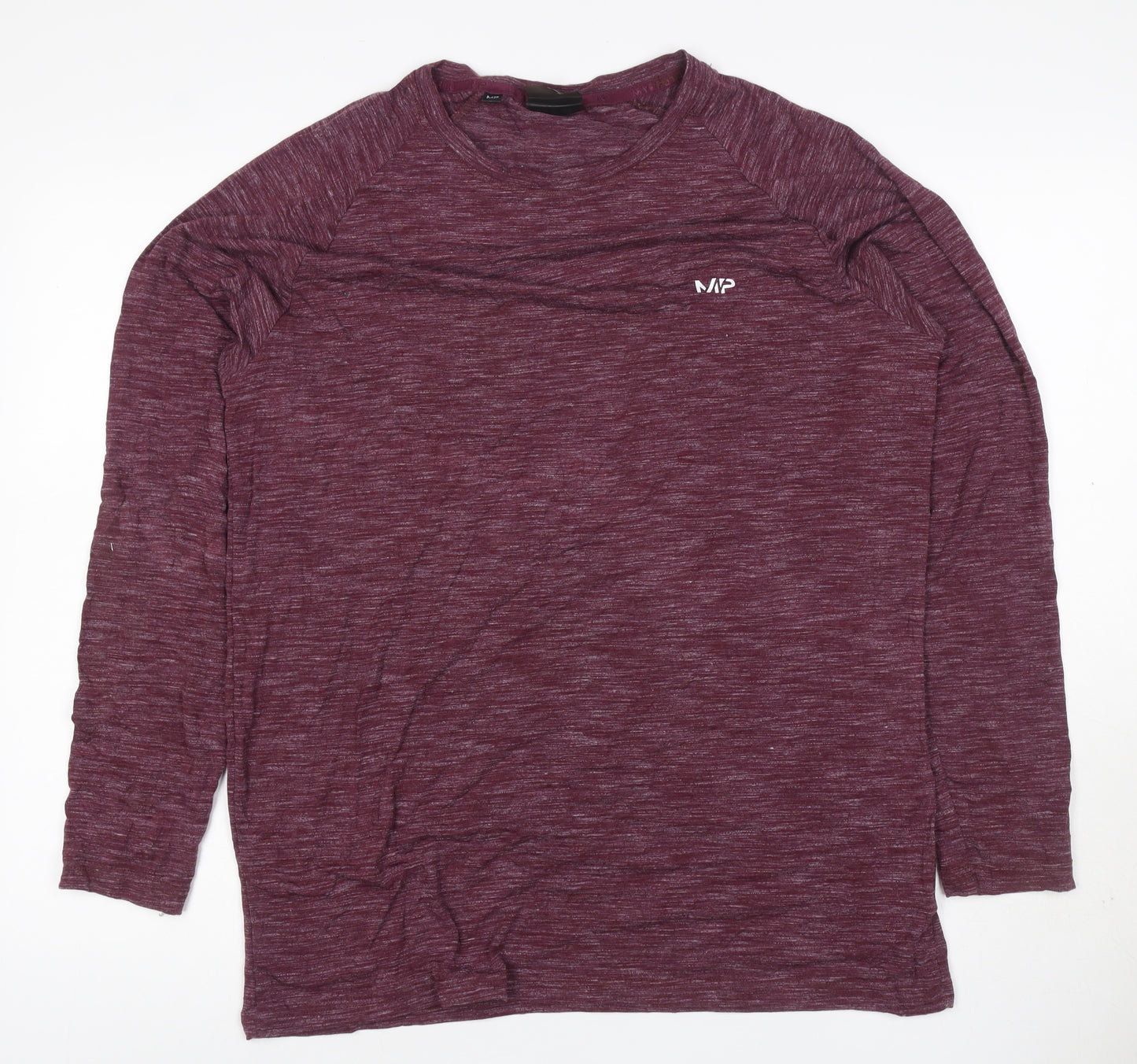 Myprotein Women Purple L Long Sleeve Raglan Gym Training T-Shirt