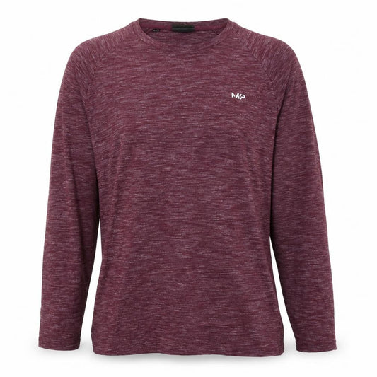 Myprotein Women Purple L Long Sleeve Raglan Gym Training T-Shirt