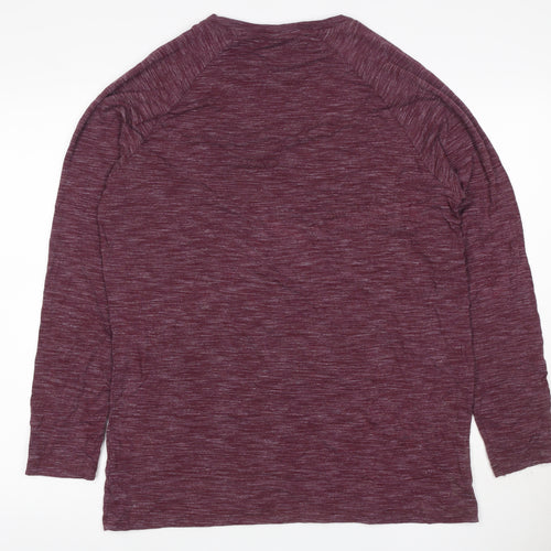 Myprotein Women Purple L Long Sleeve Raglan Gym Training T-Shirt