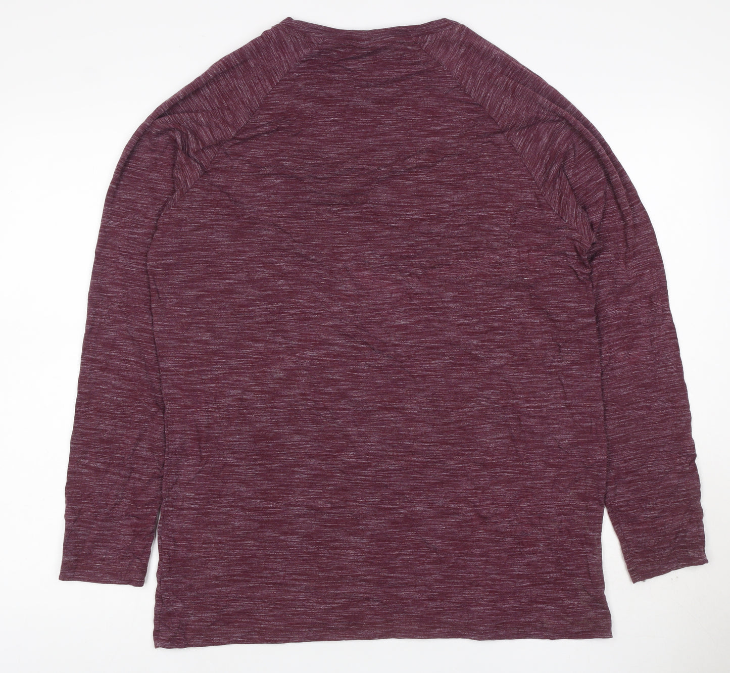 Myprotein Women Purple L Long Sleeve Raglan Gym Training T-Shirt