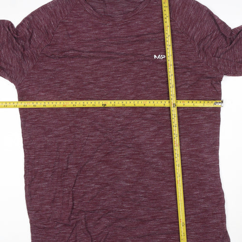 Myprotein Women Purple L Long Sleeve Raglan Gym Training T-Shirt
