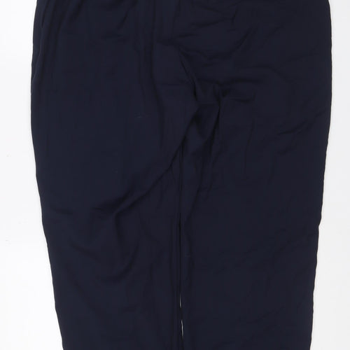 The Freya Women's Navy Size 20 Short Relaxed Straight Trousers