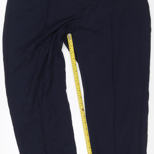 The Freya Women's Navy Size 20 Short Relaxed Straight Trousers