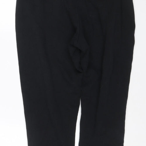 Lonsdale London Women Black UK 12 Jogger Track Pants Side Stripe