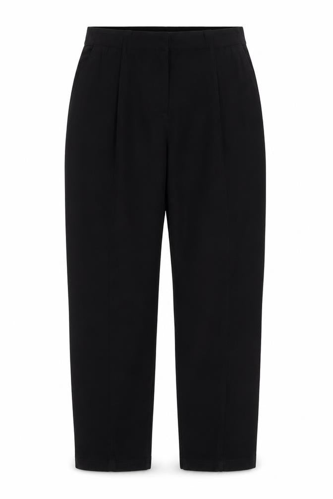 Front view of Marks & Spencer Collection Women’s Black, size UK 8, Stretch Pull-On Skinny Trousers