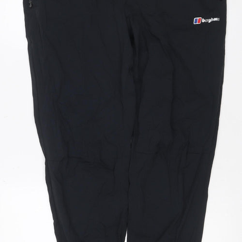 Berghaus Men’s Black XL Stretch Outdoor Trousers Elastic Waist Logo