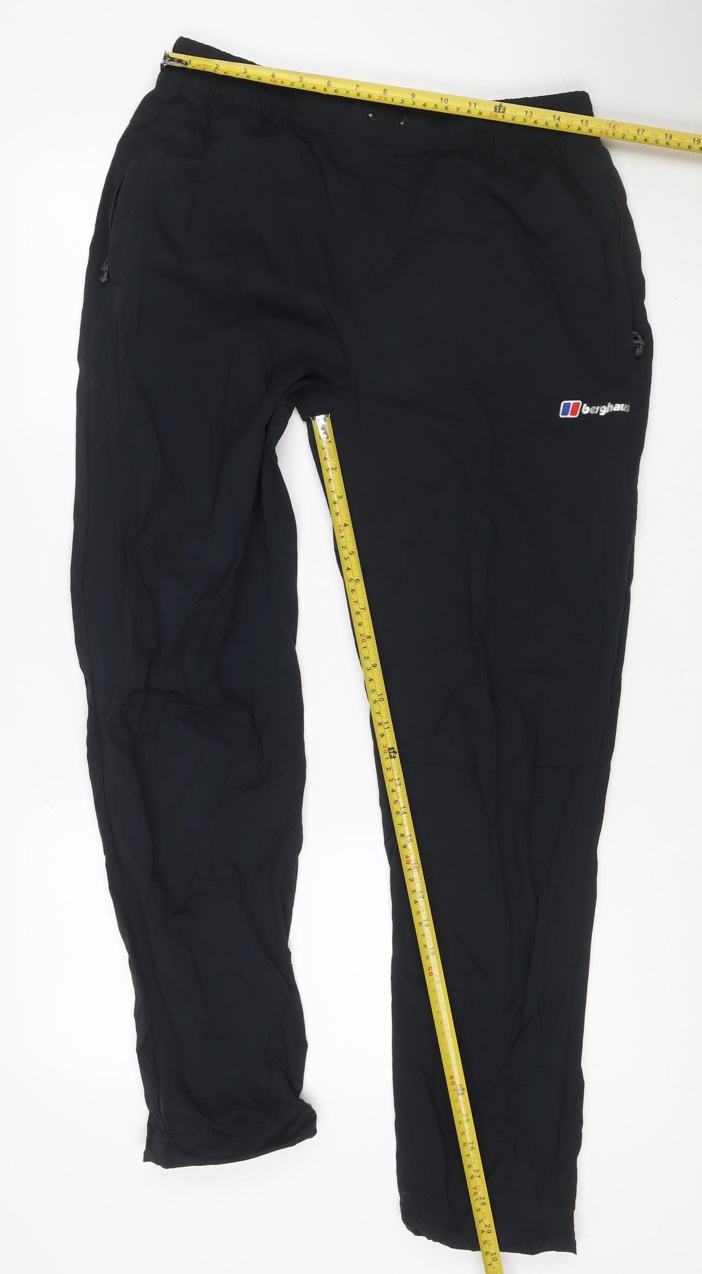 Berghaus Men’s Black XL Stretch Outdoor Trousers Elastic Waist Logo
