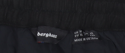 Berghaus Men’s Black XL Stretch Outdoor Trousers Elastic Waist Logo