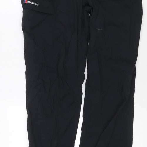 Berghaus Men’s Black XL 32in Waterproof Rain Trousers Ankle Zip