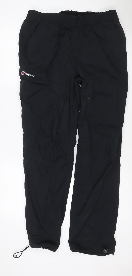 Berghaus Men’s Black XL 32in Waterproof Rain Trousers Ankle Zip