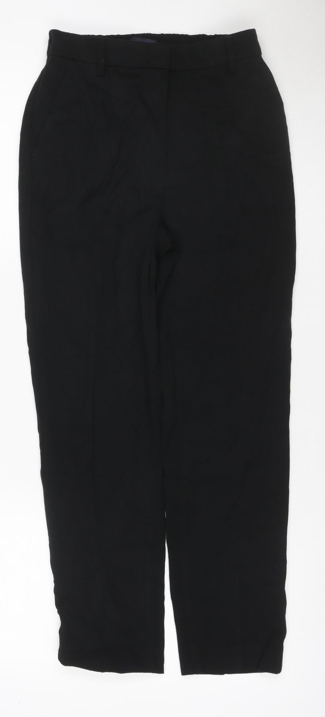 Marks & Spencer Women’s Black Size 8 Short Straight Work Trousers