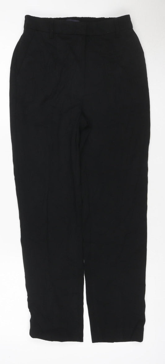 Marks & Spencer Women’s Black Size 8 Short Straight Work Trousers
