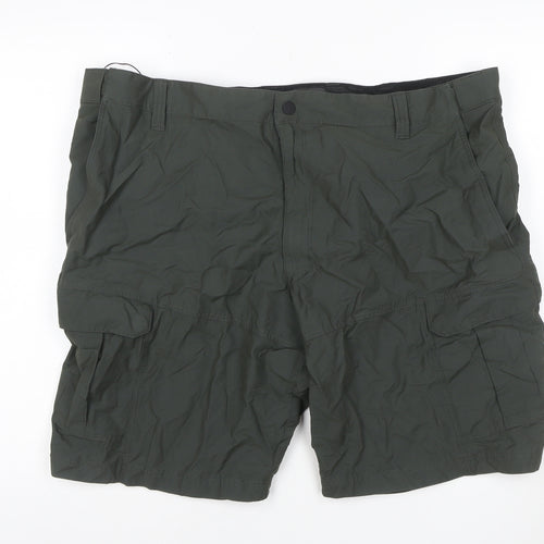 M&S Men’s Olive 44in Cargo Shorts Lightweight Multi Pocket