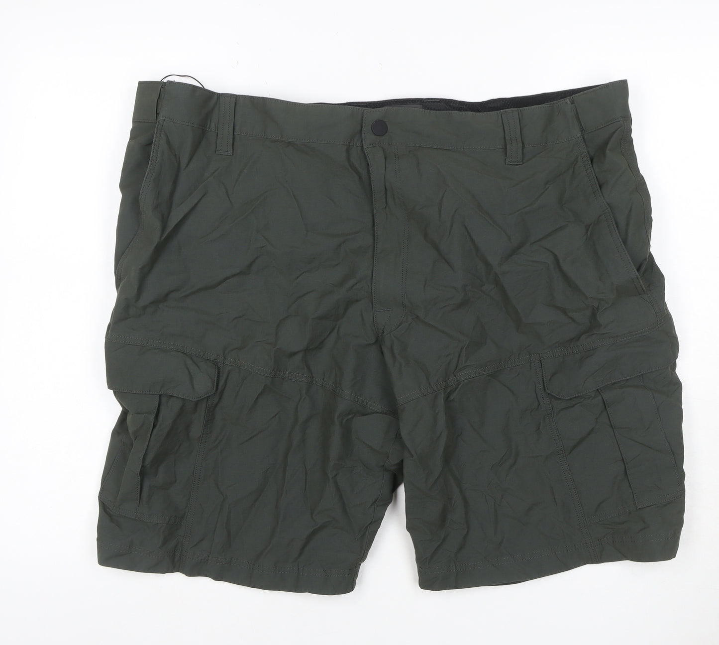 M&S Men’s Olive 44in Cargo Shorts Lightweight Multi Pocket
