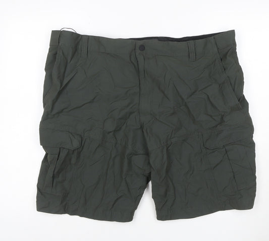 M&S Men’s Olive 44in Cargo Shorts Lightweight Multi Pocket