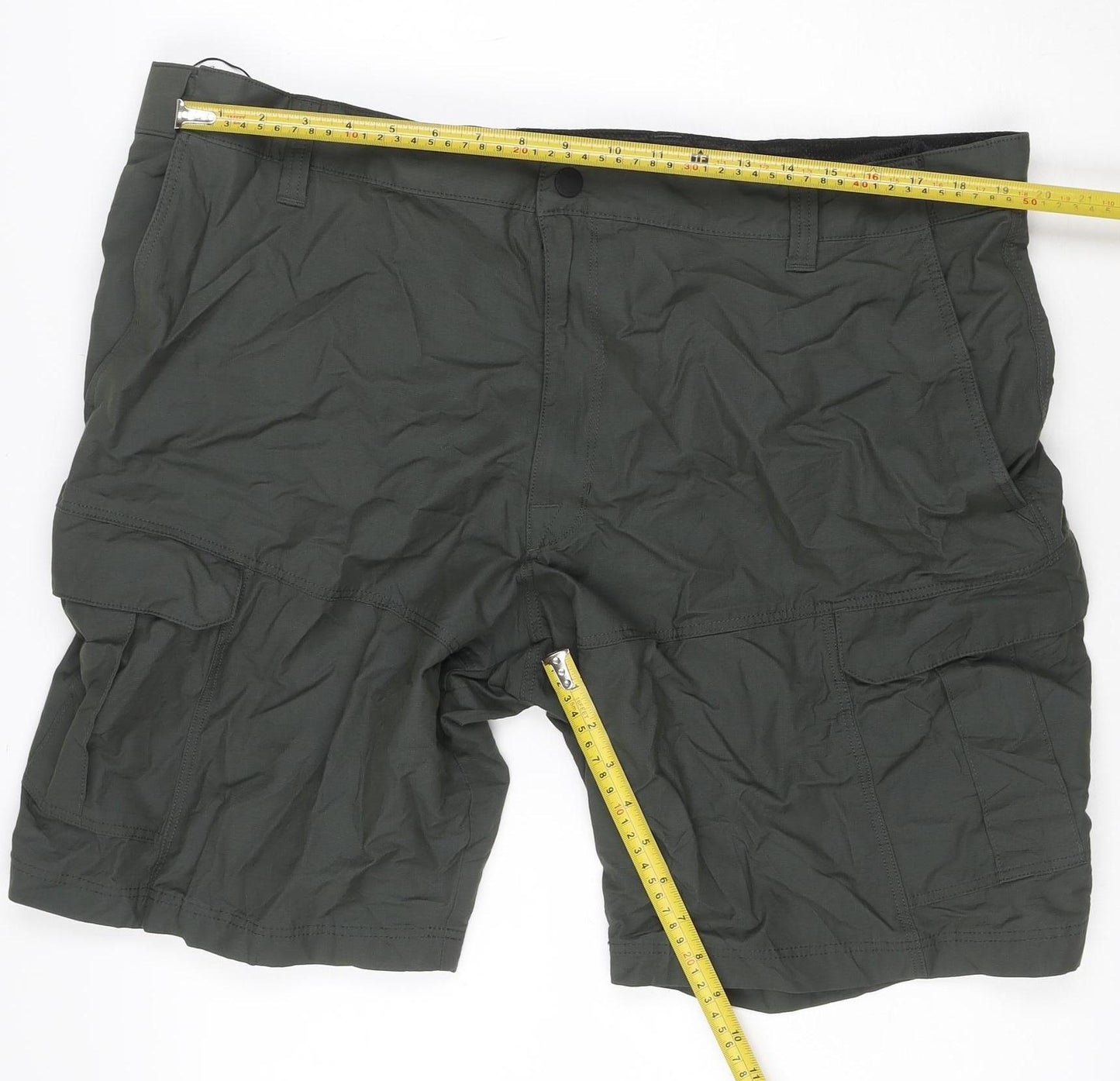M&S Men’s Olive 44in Cargo Shorts Lightweight Multi Pocket