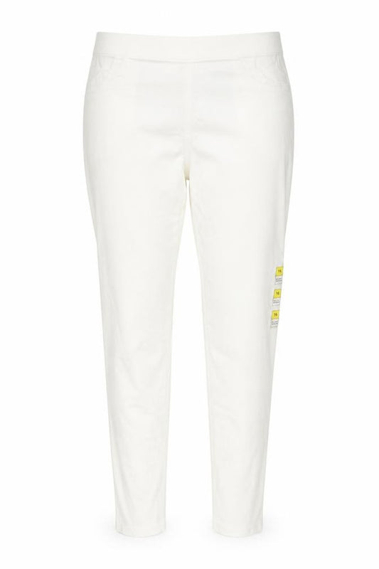 Marks & Spencer Women Ivory UK 16 Straight Stretch Jeans Regular
