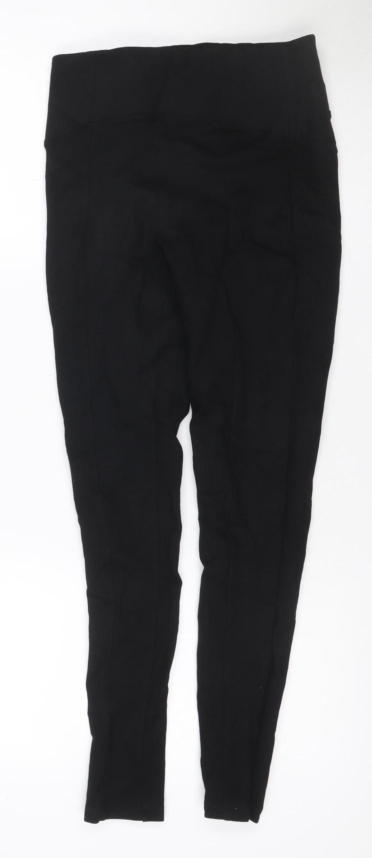 M&S Women’s Black Size 8 Regular Straight Stretch Trousers