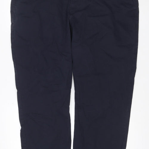 Marks & Spencer Men's Blue 44 Classic Fit Stretch Chino Trousers