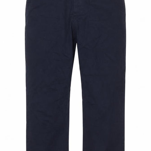 Marks & Spencer Men's Blue 44 Classic Fit Stretch Chino Trousers