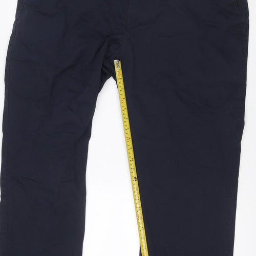 Marks & Spencer Men's Blue 44 Classic Fit Stretch Chino Trousers