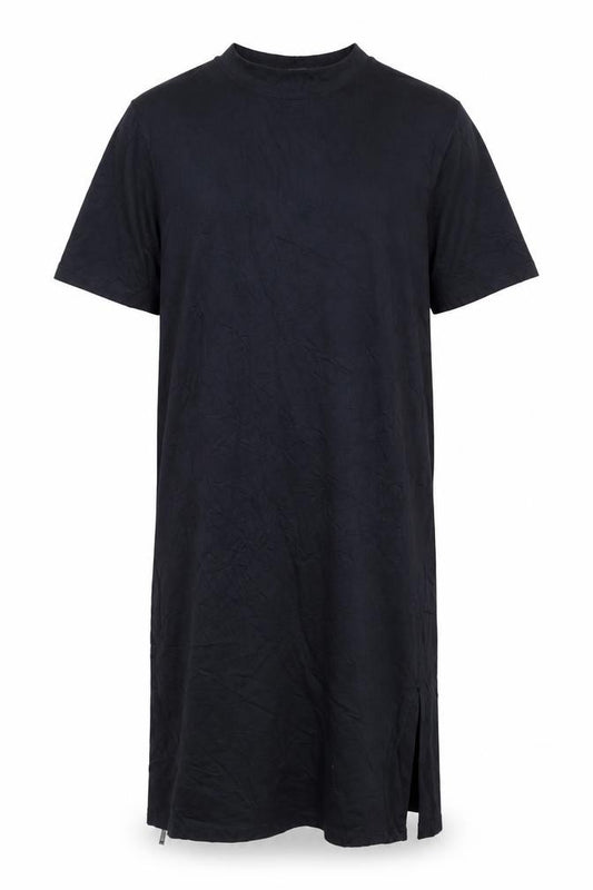 Front view of Marks & Spencer Women Black, size 14, Shift Knee Length Dress