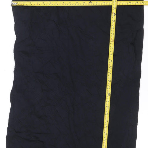 Marks and Spencer Women Black Size 14 Shift Knee Length Dress