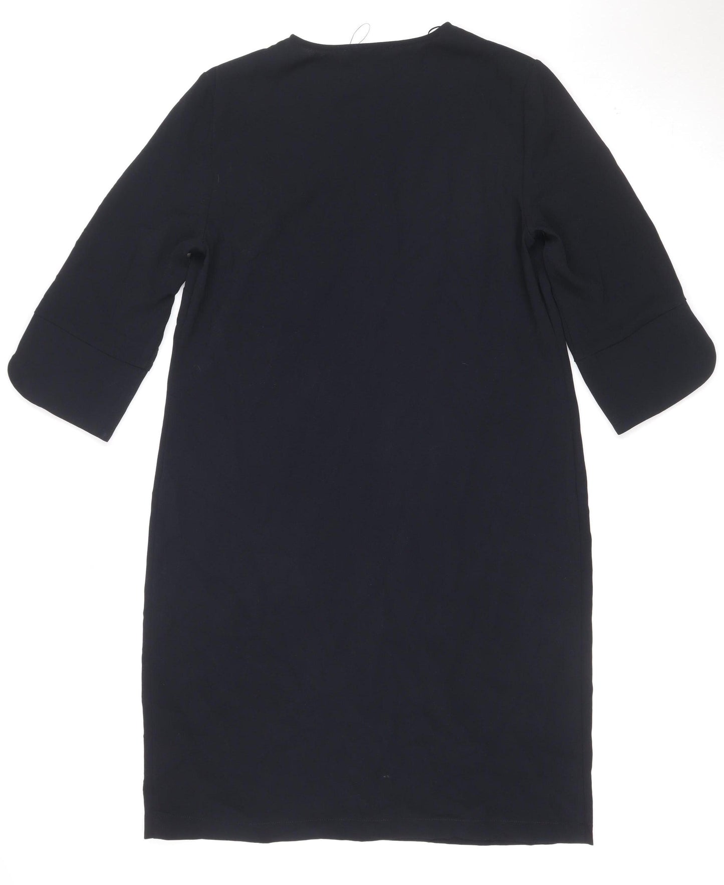 Marks and Spencer Women Black UK 14 Knee Length Shift Work Dress