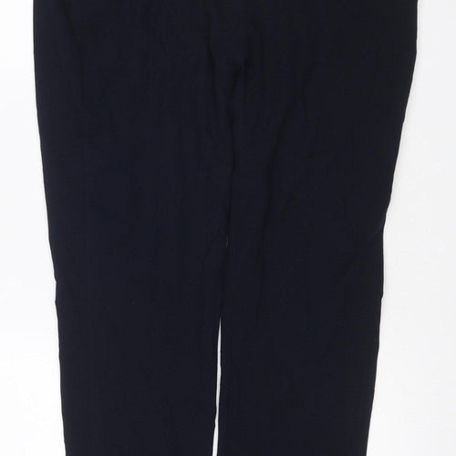 M&S Collection Women’s Blue UK 16 Straight Tailored Work Trousers