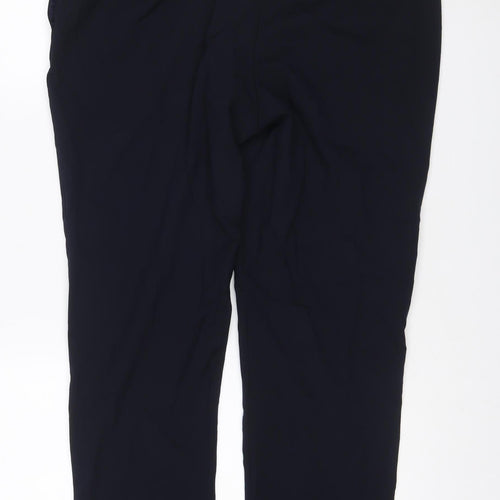 M&S Collection Women’s Blue UK 16 Straight Tailored Work Trousers