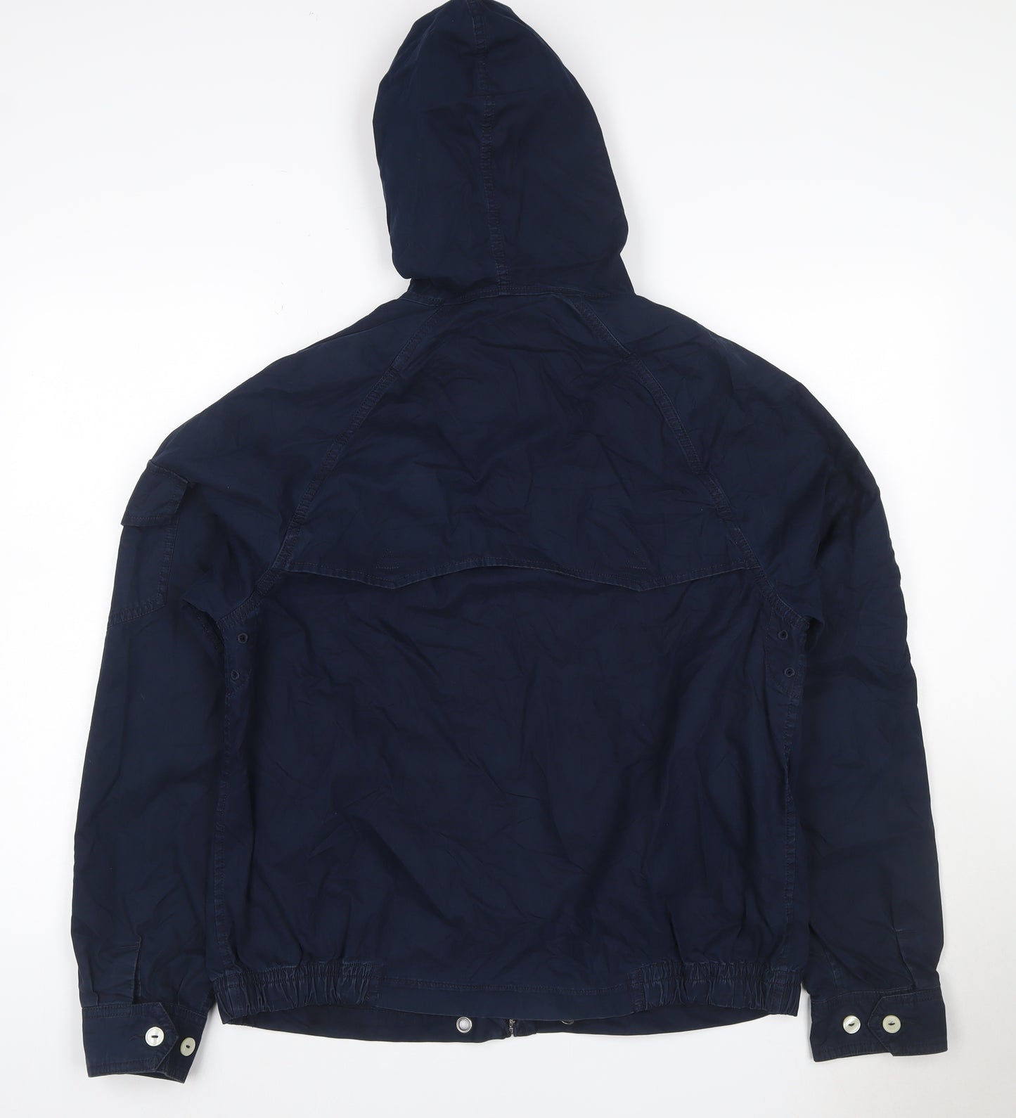 Polo Ralph Lauren Men Blue M Hooded Basic Jacket Full Zip Logo