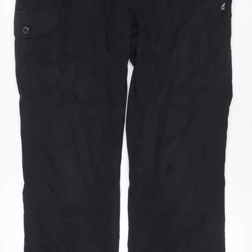 Craghoppers Women’s Black UK 14 Convertible Cargo Travel Trousers