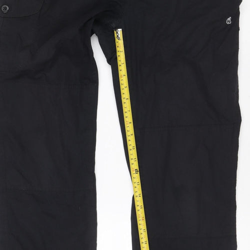 Craghoppers Women’s Black UK 14 Convertible Cargo Travel Trousers