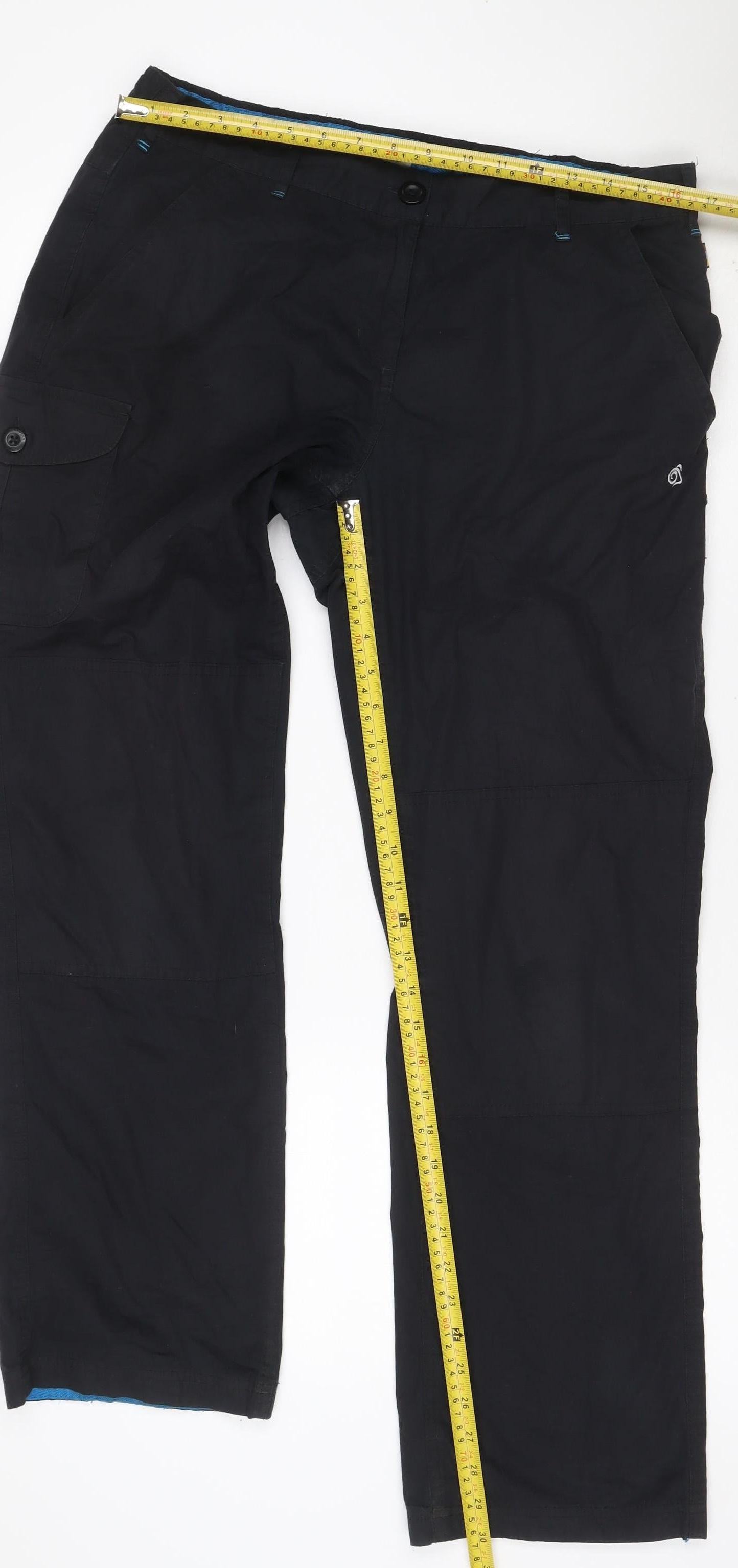 Craghoppers Women’s Black UK 14 Convertible Cargo Travel Trousers