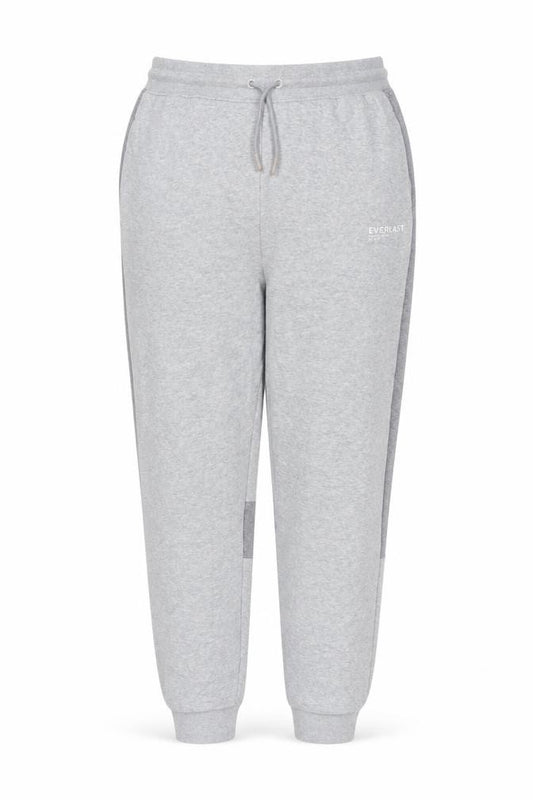 Everlast Women Grey Colourblock Jogger Sweatpants UK 16 Cotton Blend
