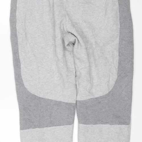 Everlast Women Grey Colourblock Jogger Sweatpants UK 16 Cotton Blend