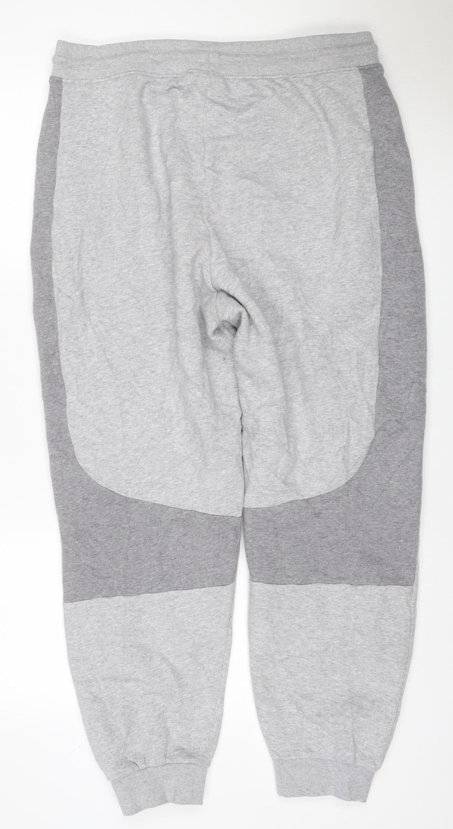 Everlast Women Grey Colourblock Jogger Sweatpants UK 16 Cotton Blend