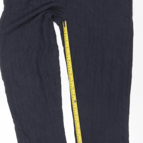 Next Men’s Black M Regular Leg Drawstring Textured Jogger Trousers