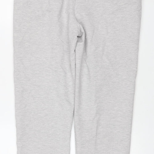 Marks and Spencer Women Grey Size 12 Cotton Jogger Sweatpants
