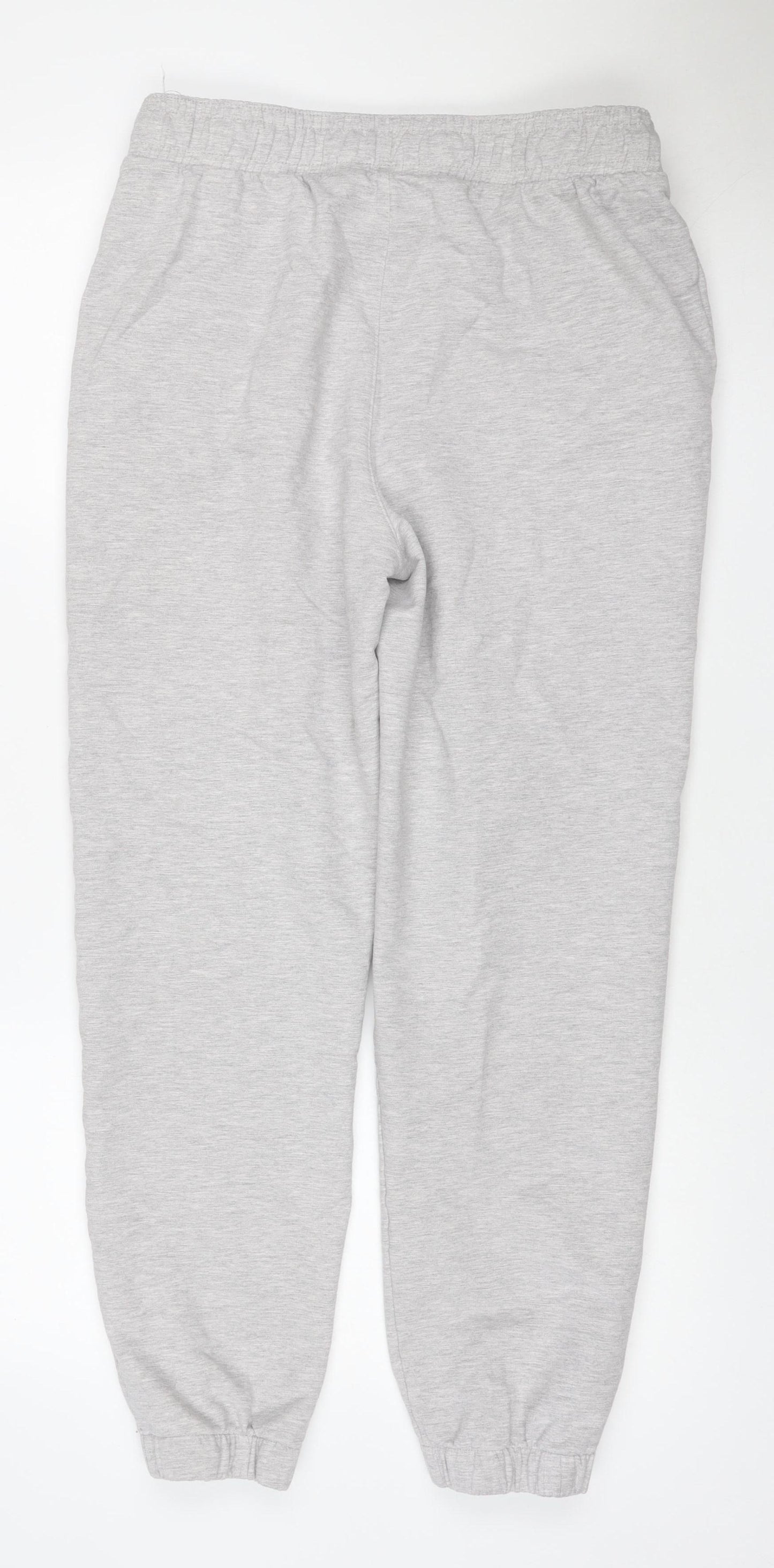 Marks and Spencer Women Grey Size 12 Cotton Jogger Sweatpants