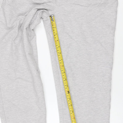 Marks and Spencer Women Grey Size 12 Cotton Jogger Sweatpants