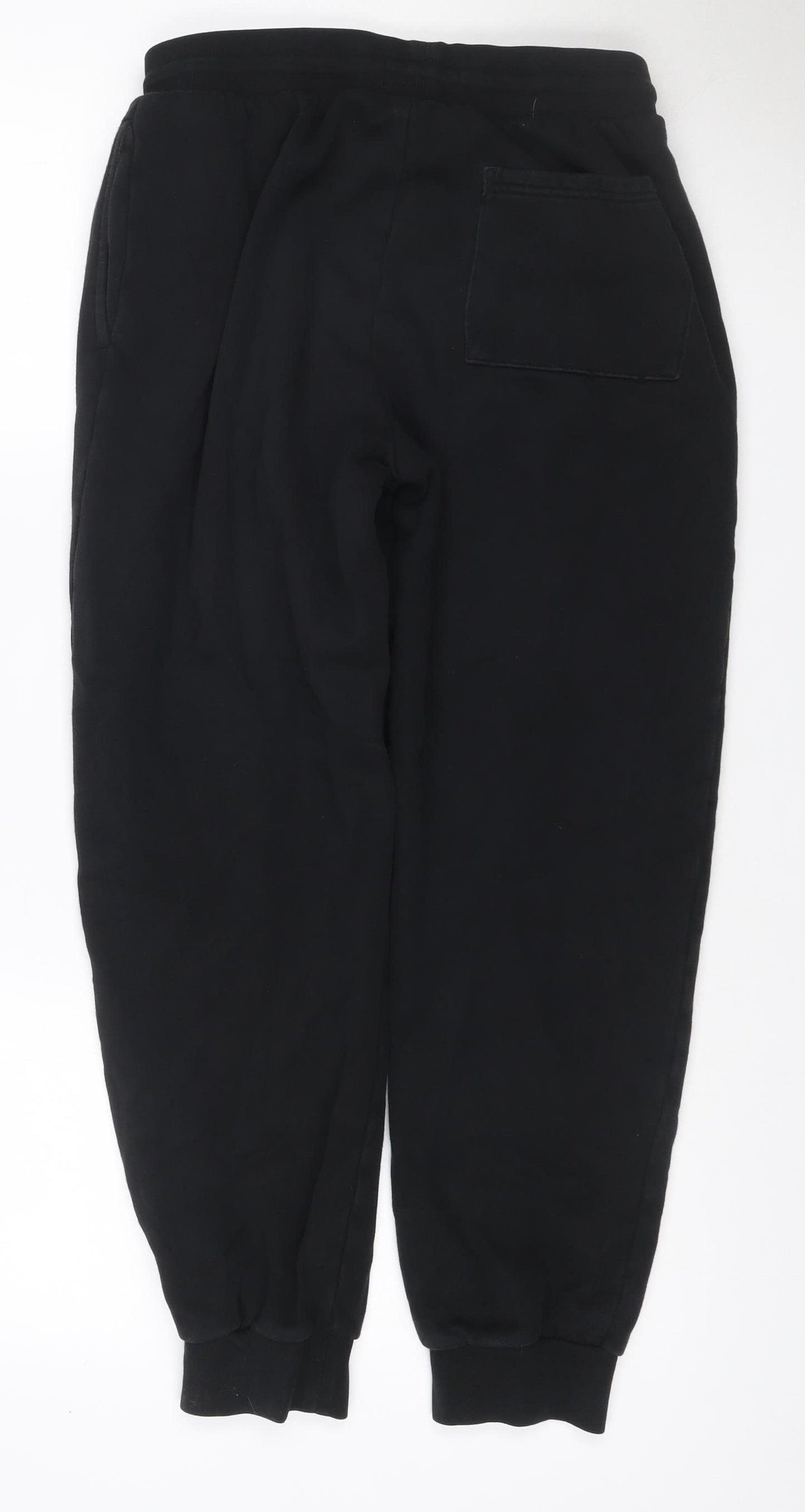 Next Men’s Black Size S Jogger Sweatpants Elastic Waist Zip Pockets