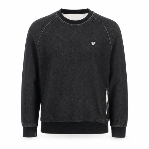 Armani Jeans Men’s Black S Pullover Crew Neck Logo Sweatshirt